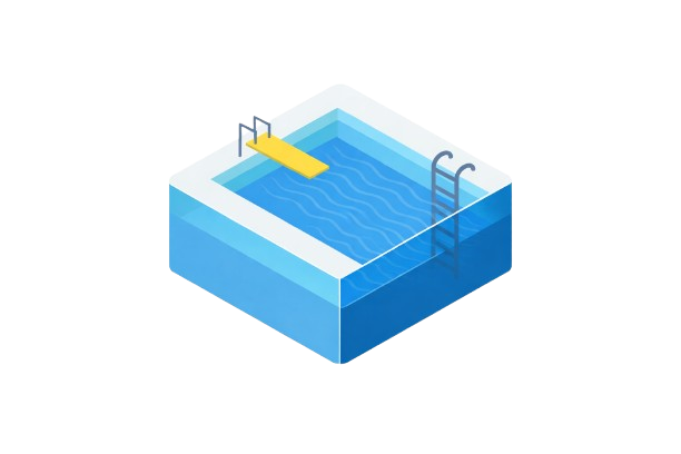Forme du bassin — Carrée