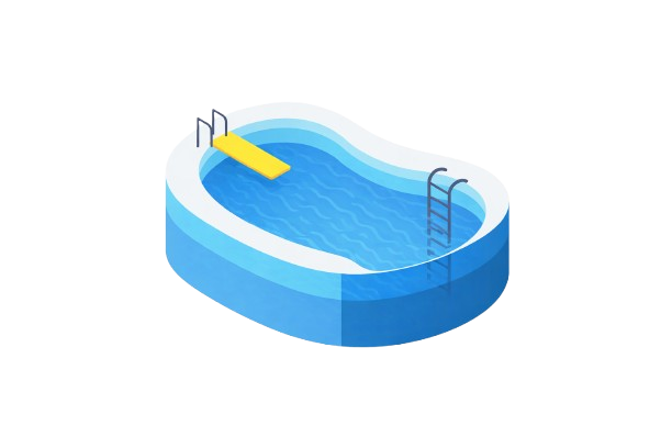 Forme du bassin — Haricot
