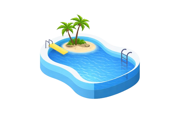 Forme du bassin — Forme libre