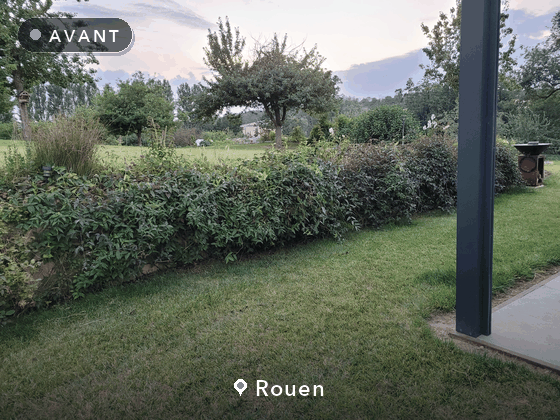 Simulation avant / après — Rouen