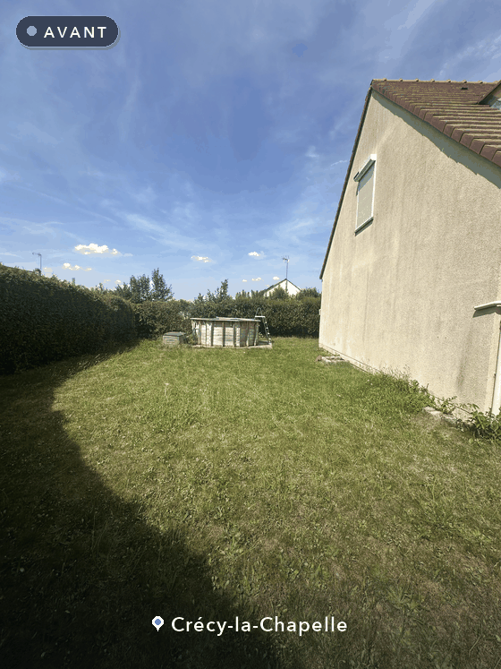 Simulation avant / après — Crécy-la-Chapelle
